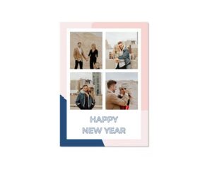 Happy New Year-Portretna voščilnica