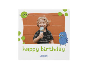 Little Monster-Kvadratna voščilnica