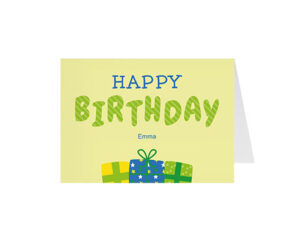 Gifts-Panoramska zgibana voščilnica