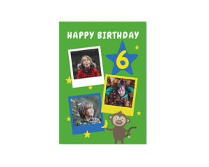 Monkey-Portretna voščilnica