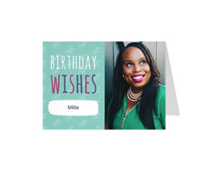 Aqua Unicorn-Panoramska zgibana voščilnica